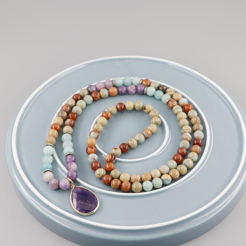 Collana di Gemme Naturali "Risveglio dell'Essenza Selvaggia"