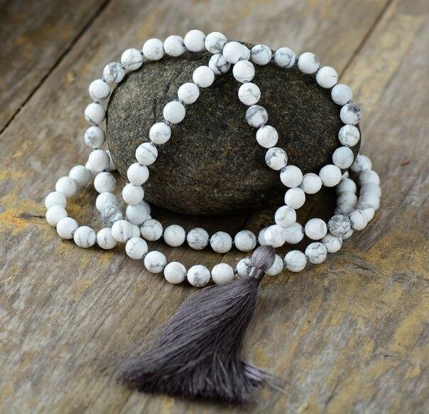 Collana Mala “Equilibrio e Tranquillità” con Howlite