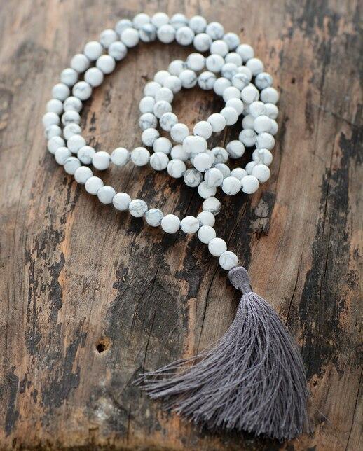 Collana Mala “Equilibrio e Tranquillità” con Howlite