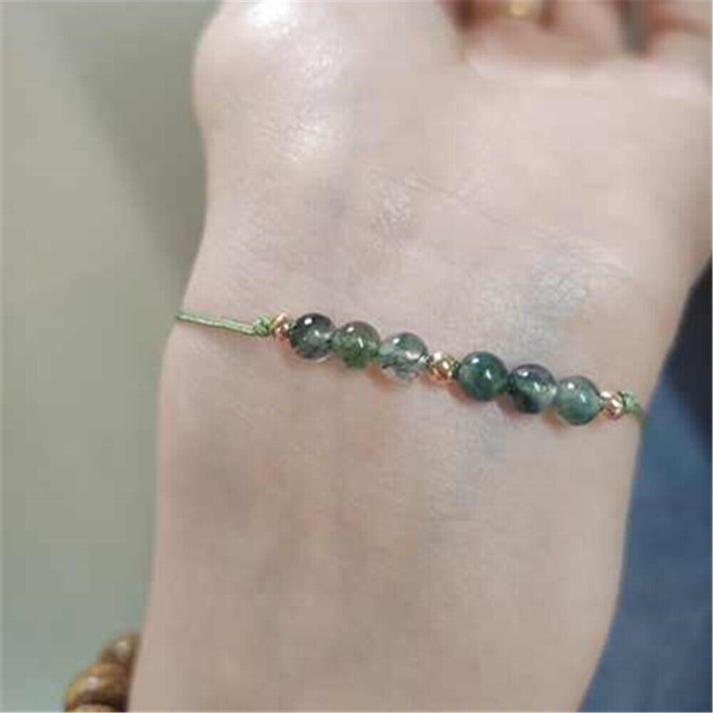 Bracciale "Armonia della Vita" di Agata Verde e Prehnite
