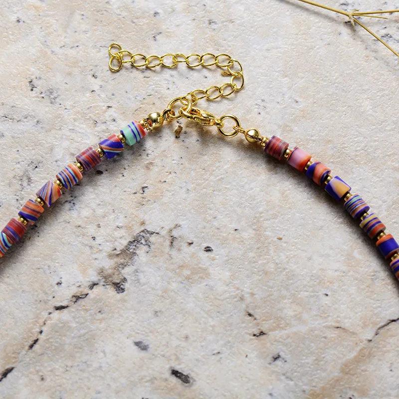 Collana di Gemme Naturali “Caleidoscopio di Euforia”