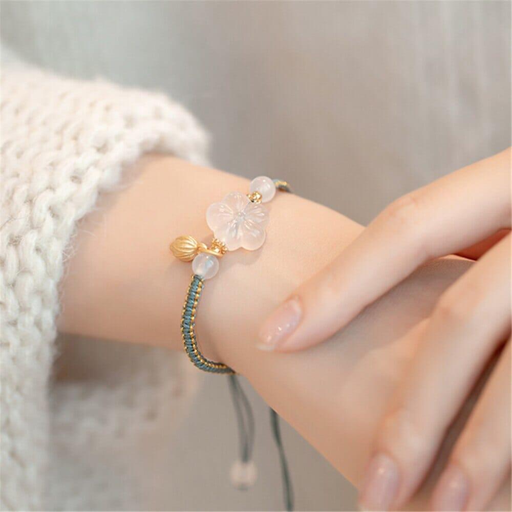 Bracciale "Equilibrio Sottile" in Agata Bianca