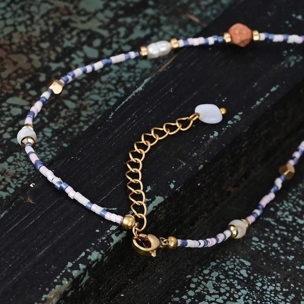 Collana in Agata Sesamo ed Ematite “Serenità delle Risorse”