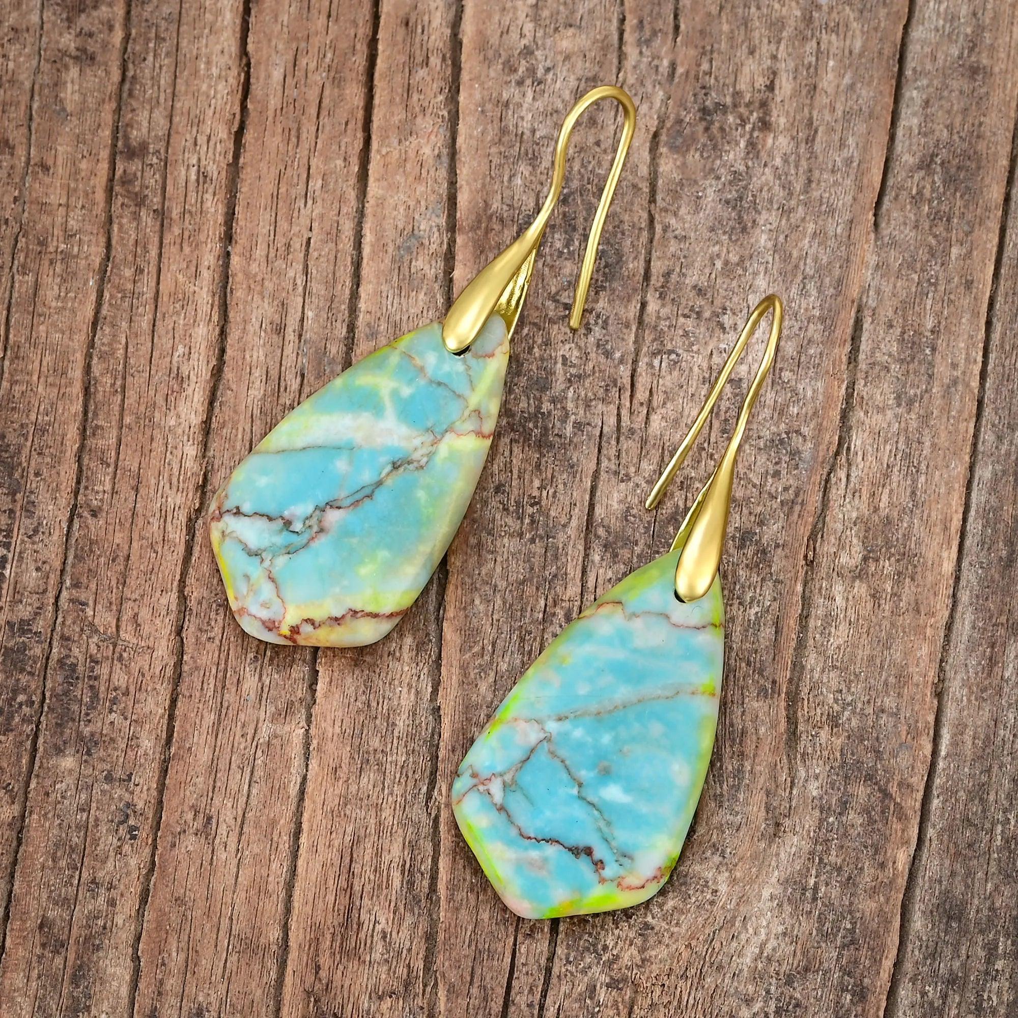 Orecchini di Pietre Naturali "Splendore Dorato"