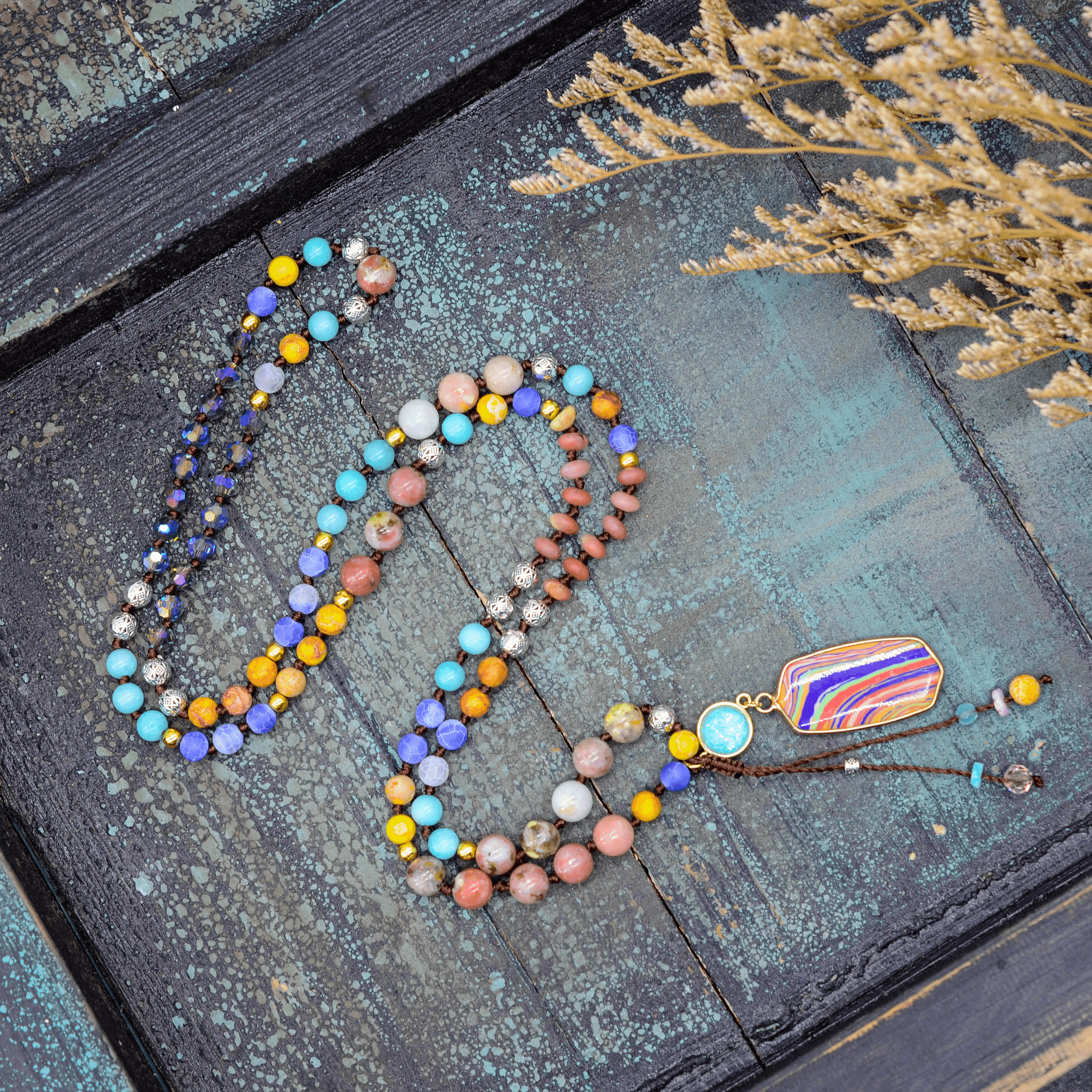 Collana Mala "Esplosione di Colori"