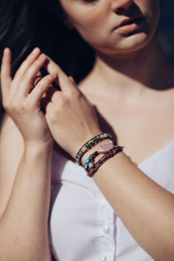 Braccialetto "Connessione Divina" in Prehnite