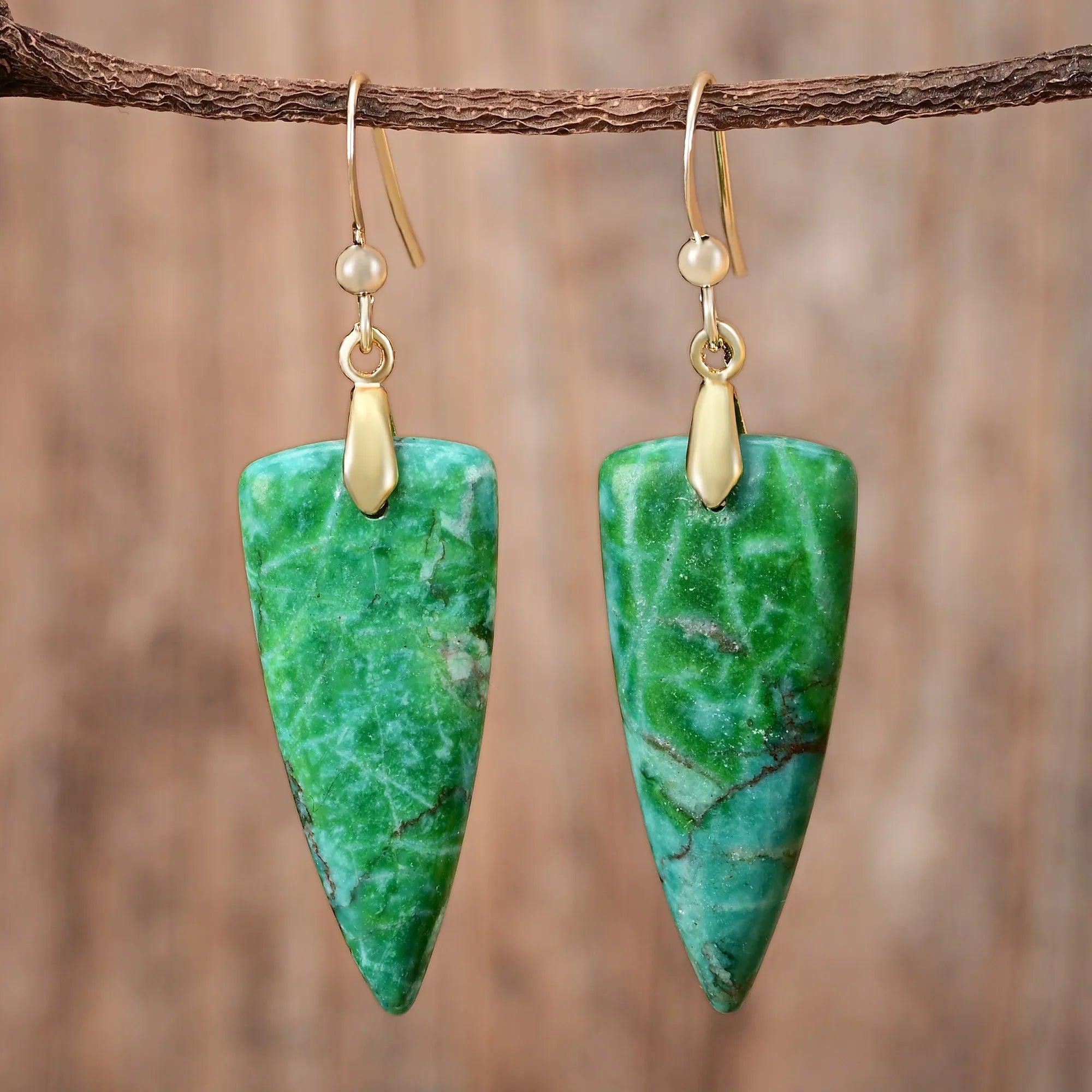 Orecchini in Diaspro Imperiale "Vibrazioni Preziose"