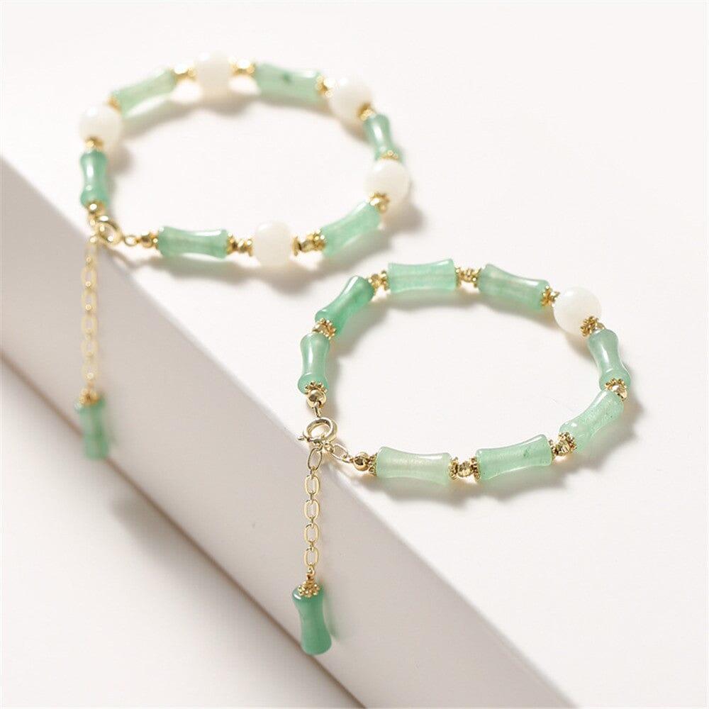 Bracciale in Giada "Aura Luminosa"