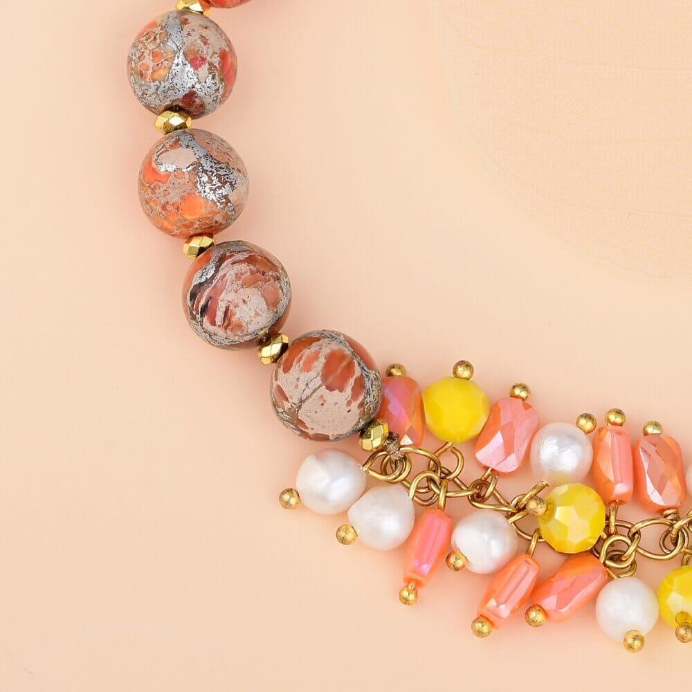 Bracciale "Sovrano della Terra" in Diaspro Dorato