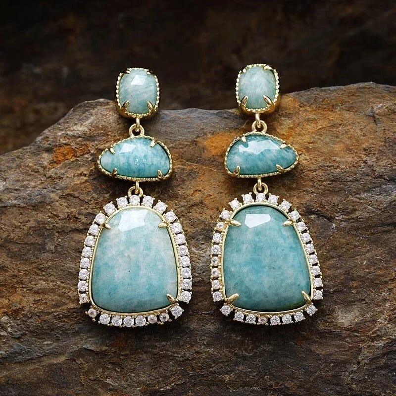 Orecchini “Cascata Celeste” in Pietre Naturali