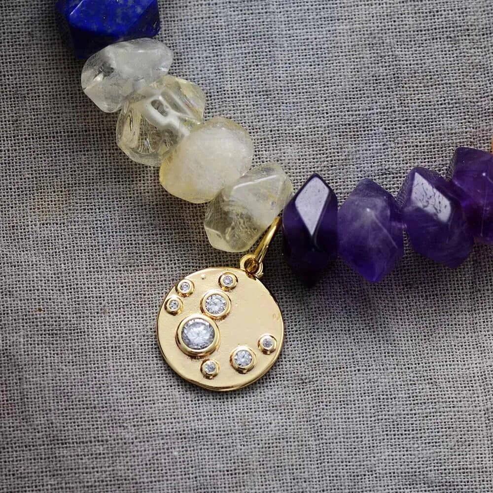 Bracciale Chakra in Pietre Naturali "Equilibrio dell'Aura"