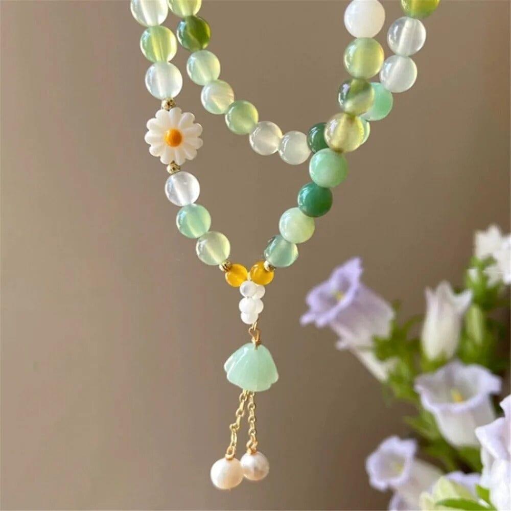 Bracciale di Pietre Naturali "Smeraldo Radiante"