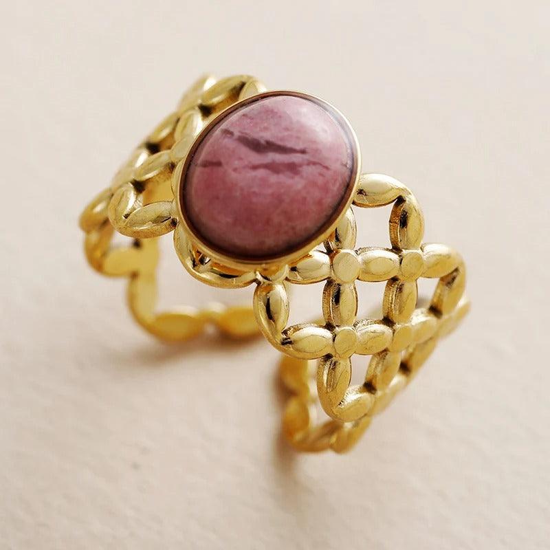 Anello con Gemme Naturali “Eleganza Armonica”