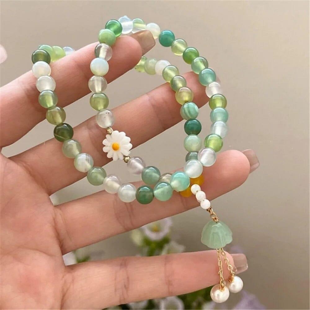 Bracciale di Pietre Naturali "Smeraldo Radiante"