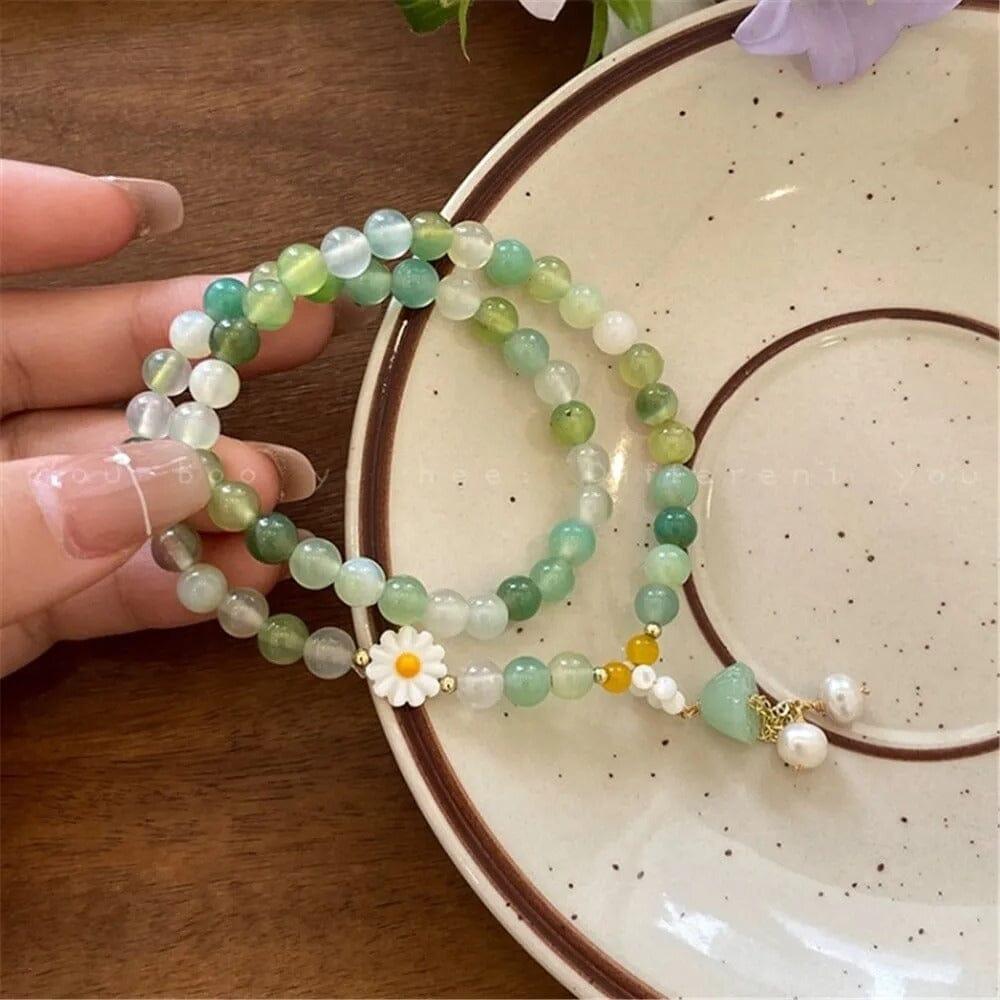 Bracciale di Pietre Naturali "Smeraldo Radiante"