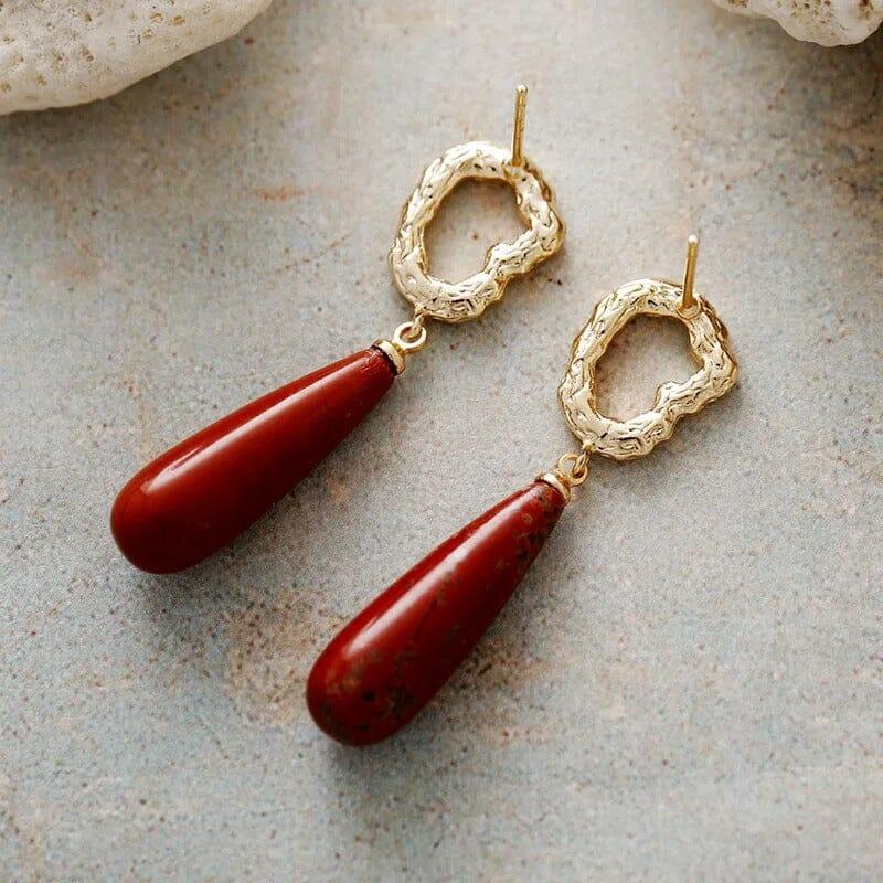 Orecchini Pendenti “Gocce d'Anima” in Pietre Naturali