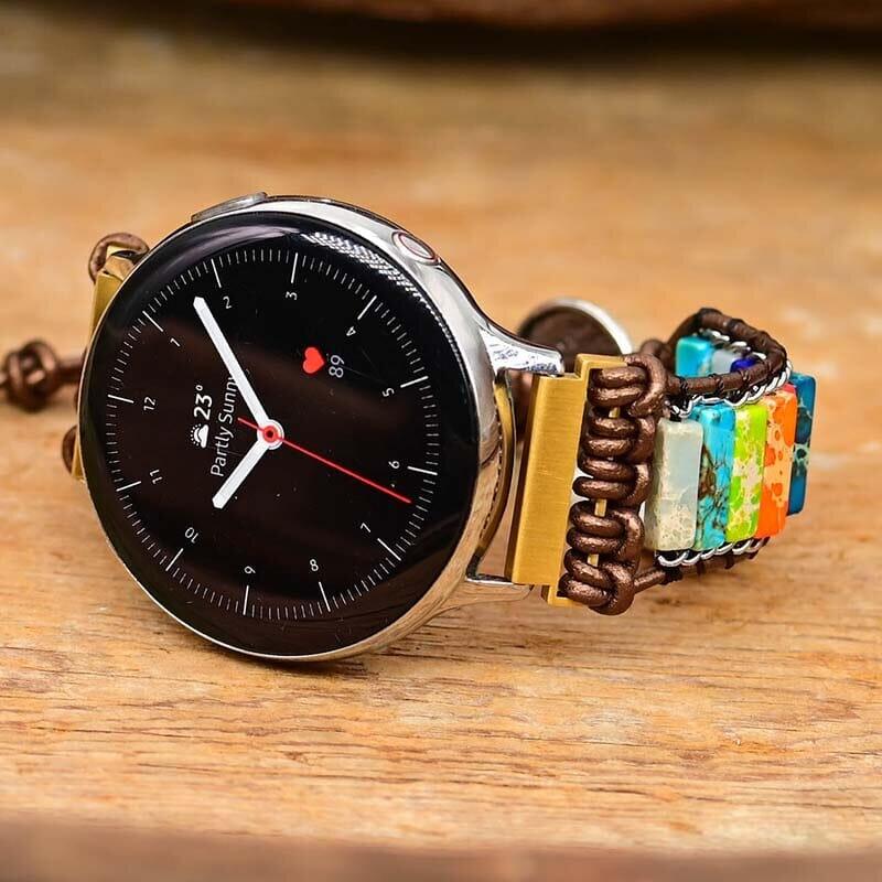 Cinturino "Equilibrio Perfetto" in Pietra Imperatore per Orologio Samsung