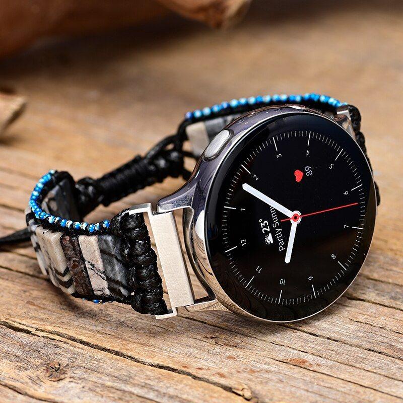 Cinturino per Orologio Samsung "Sinfonia di Equilibrio" con Pietra Zebrata