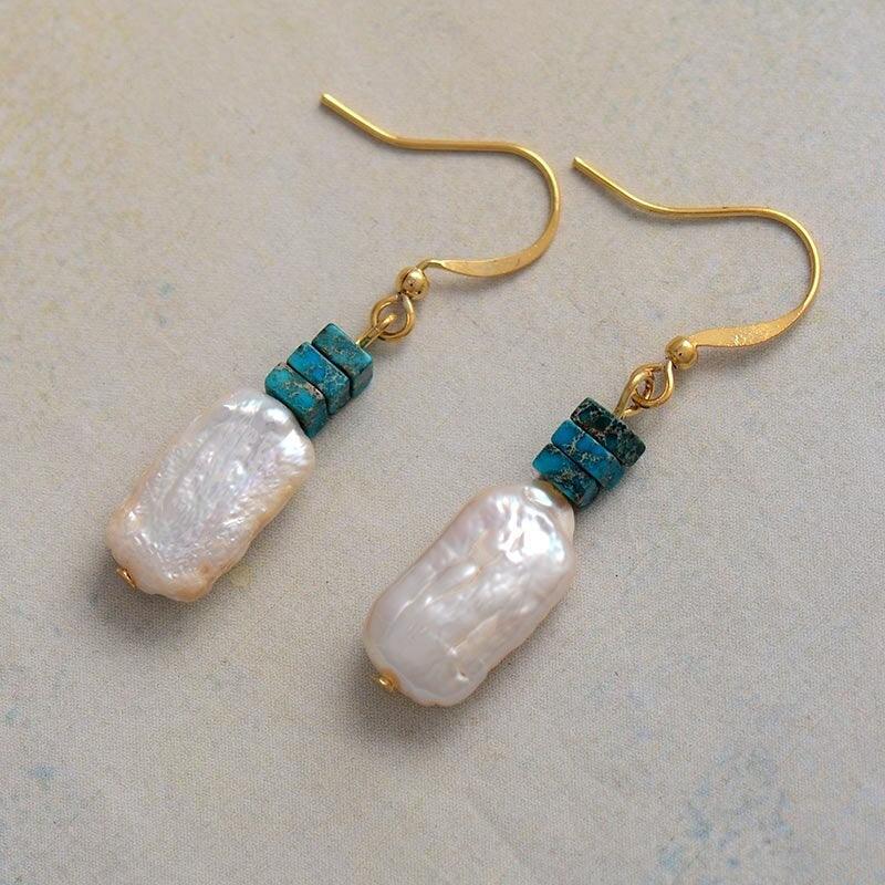 Orecchini Pendenti "Perla Grezza"