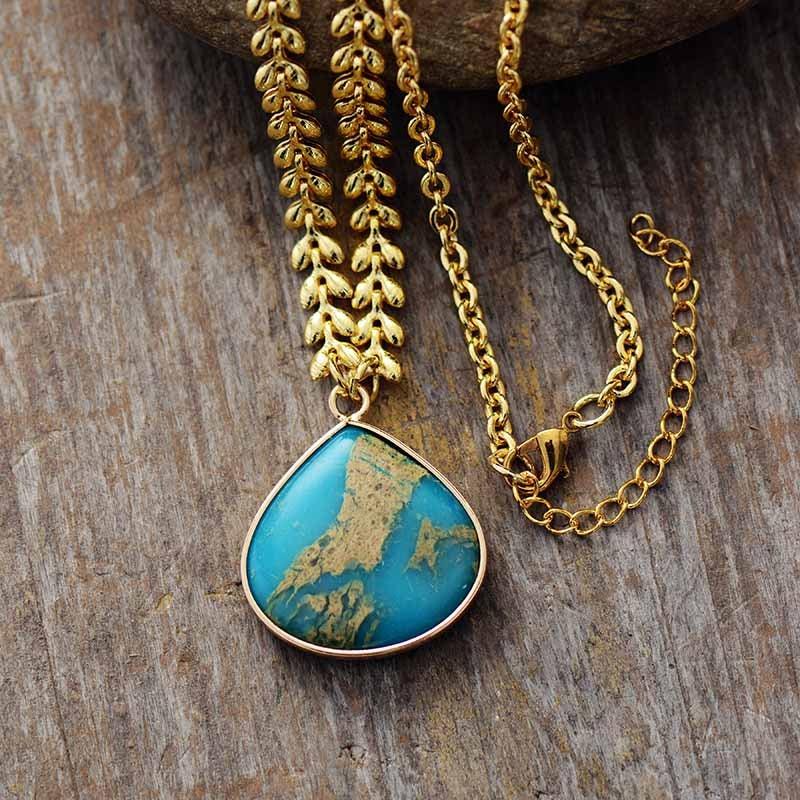 Collana a Goccia "Splendore di Diaspro"