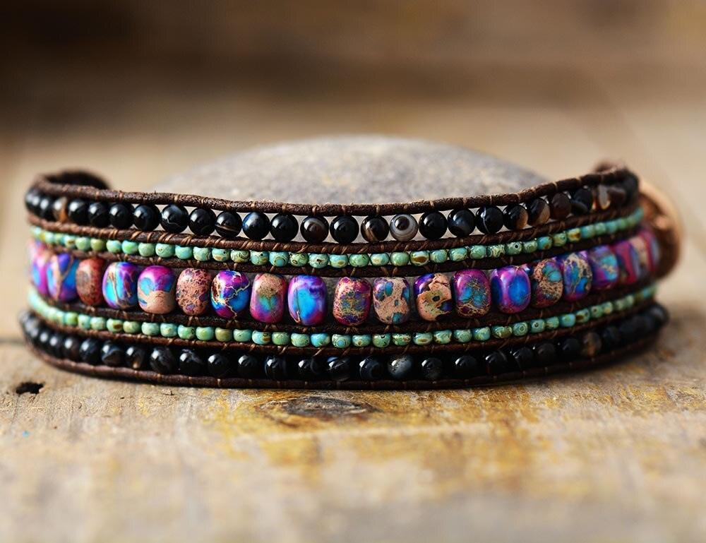 Braccialetto Avvolgente "Scintilla Notturna"