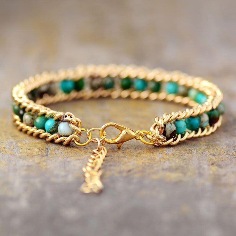 Braccialetto "Calma Naturale" in Diaspro