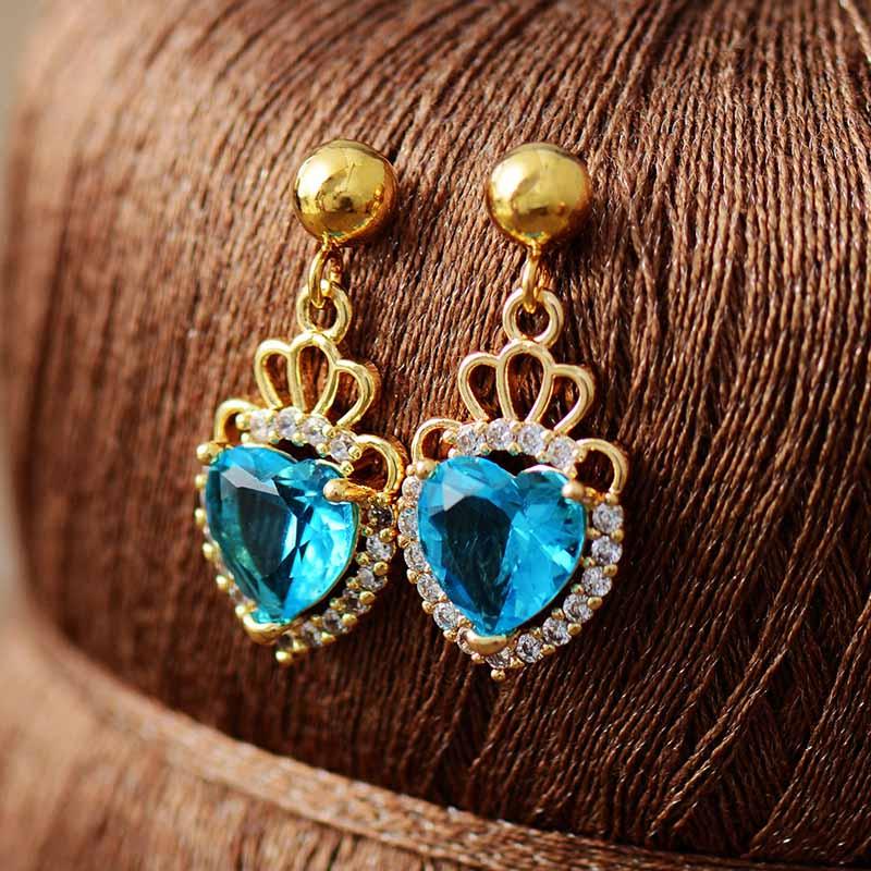 Orecchini in Zirconi "Cuore Luminoso"