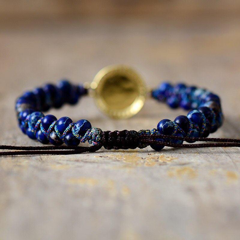 Braccialetto Intrecciato "Serenità Naturale" con Opale e Diaspro