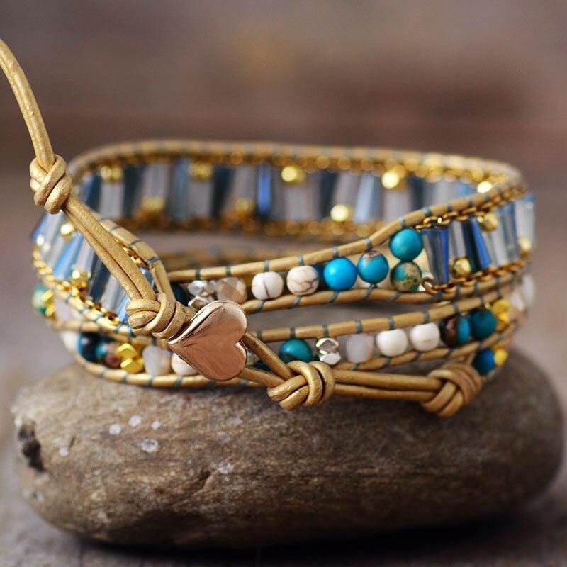 Braccialetto "Sole e Vento" in Pietra Naturale