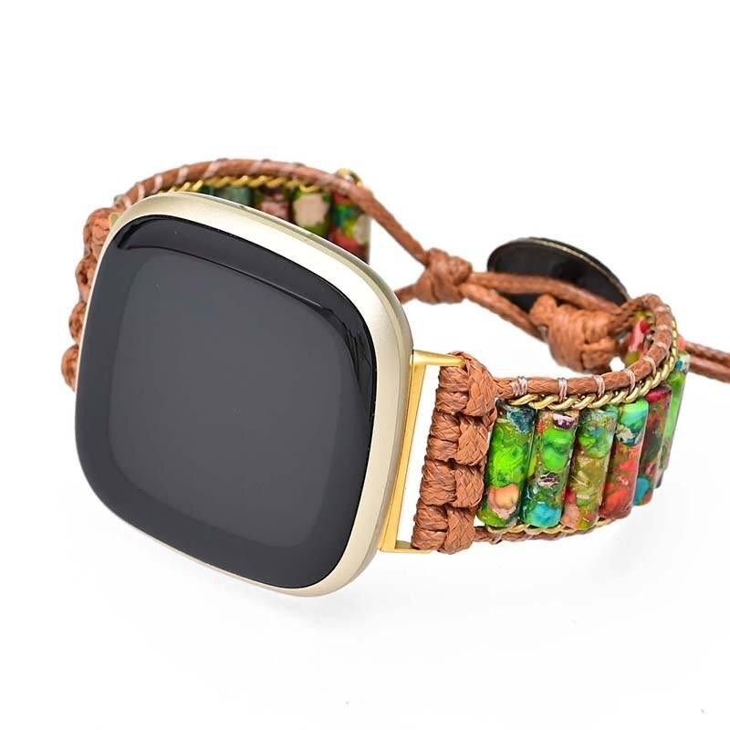 Cinturino per Fitbit "Essenza di Natura" con Diaspro