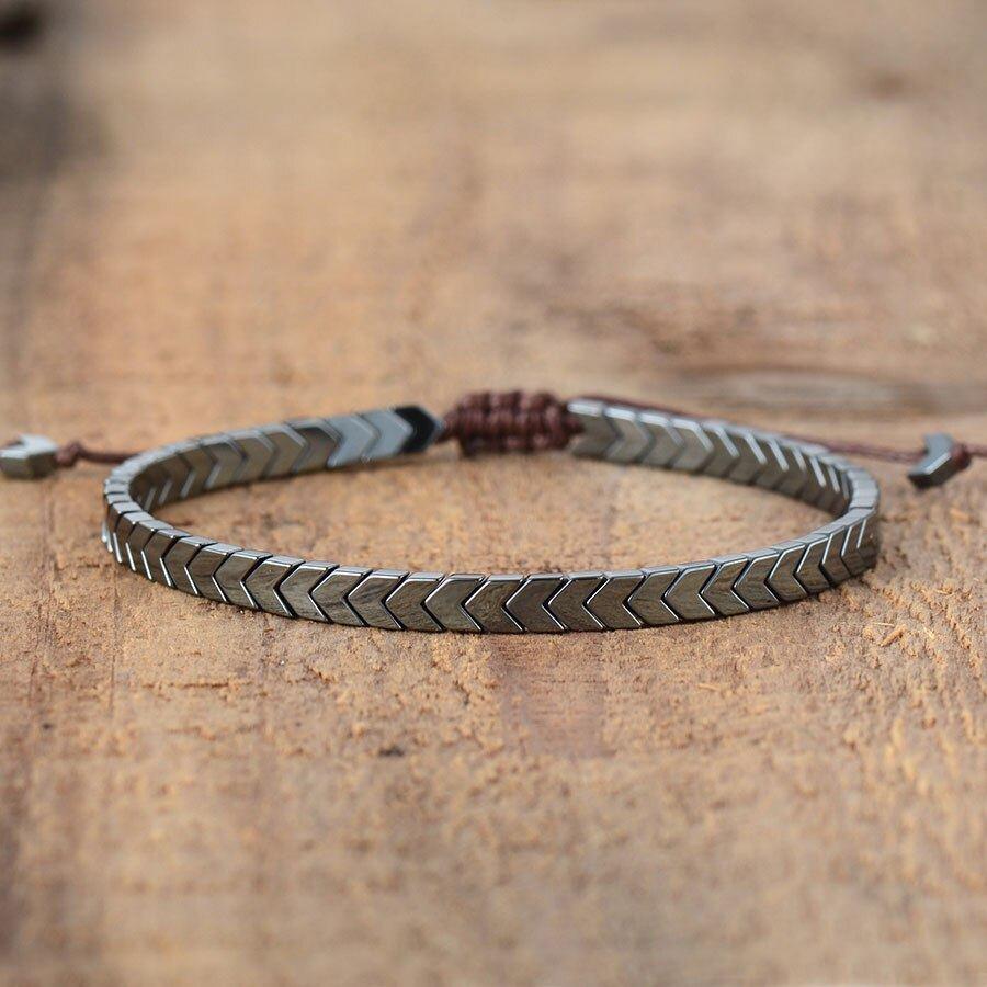 Bracciale "Calma Profonda" in Ematite
