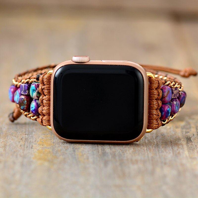 Cinturino Boho per Apple Watch con Diaspro Naturale