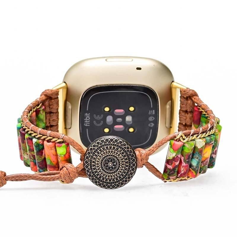 Cinturino per Fitbit "Essenza di Natura" con Diaspro