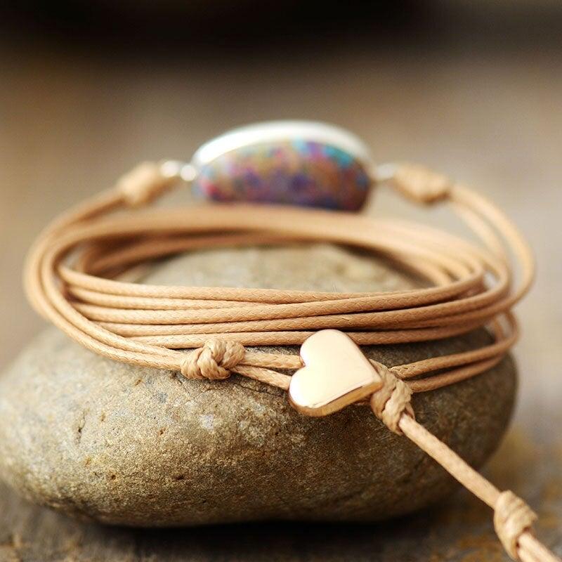 Braccialetto Etnico "Essenza Semplice" in Diaspro