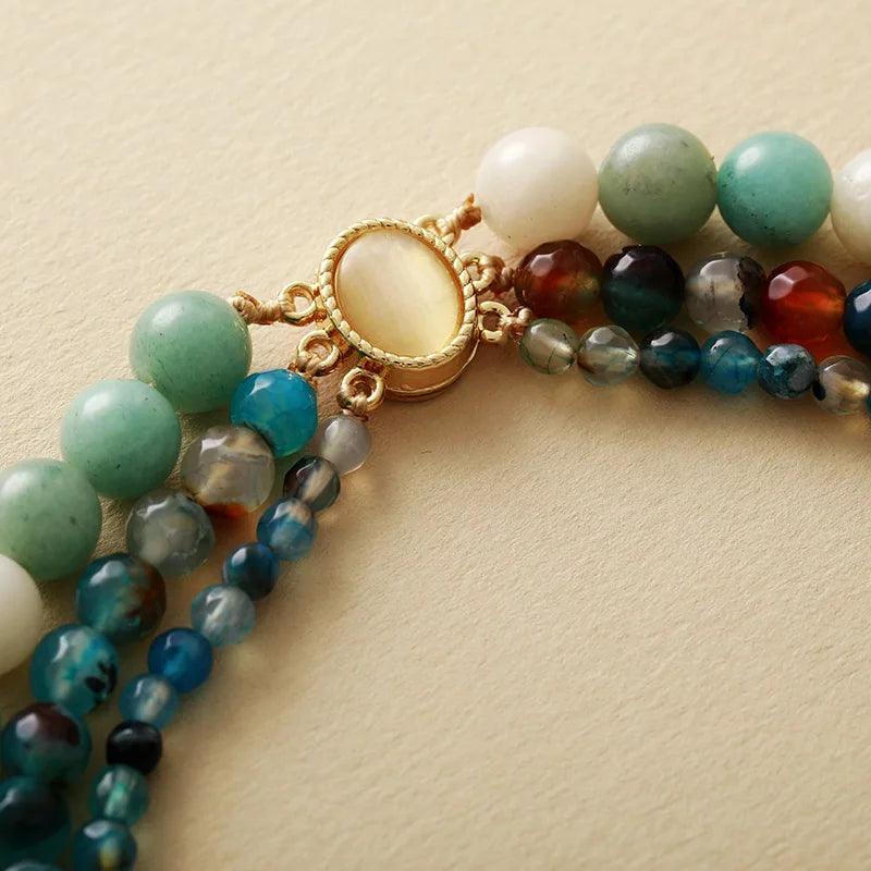 Collana di Pietre Naturali "Fusione Spirituale"