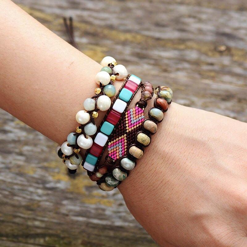 Braccialetto "Perfezione Acquatica" con Perle d'Acqua Dolce