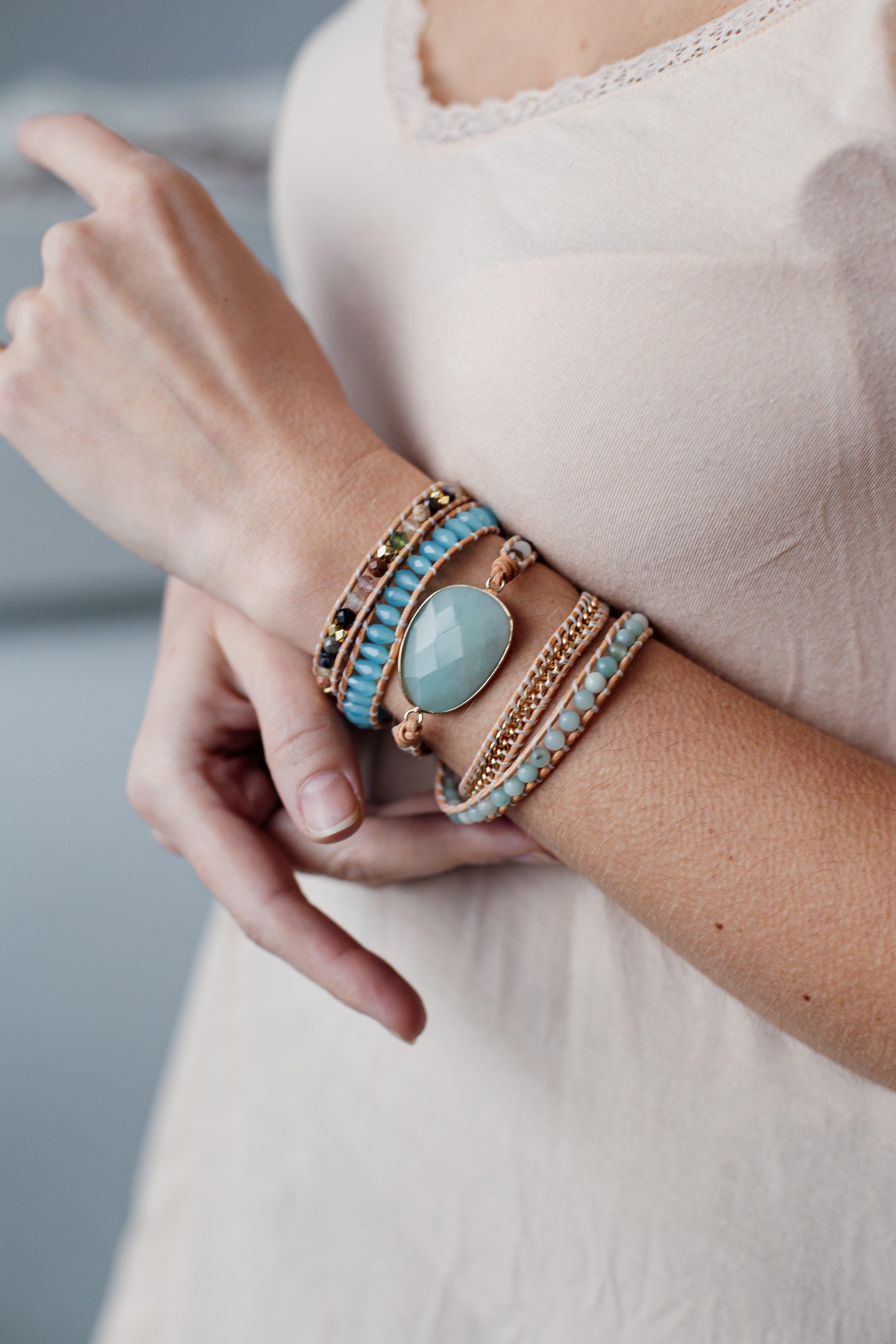 Braccialetto "Custode di Guarigione" in Amazzonite