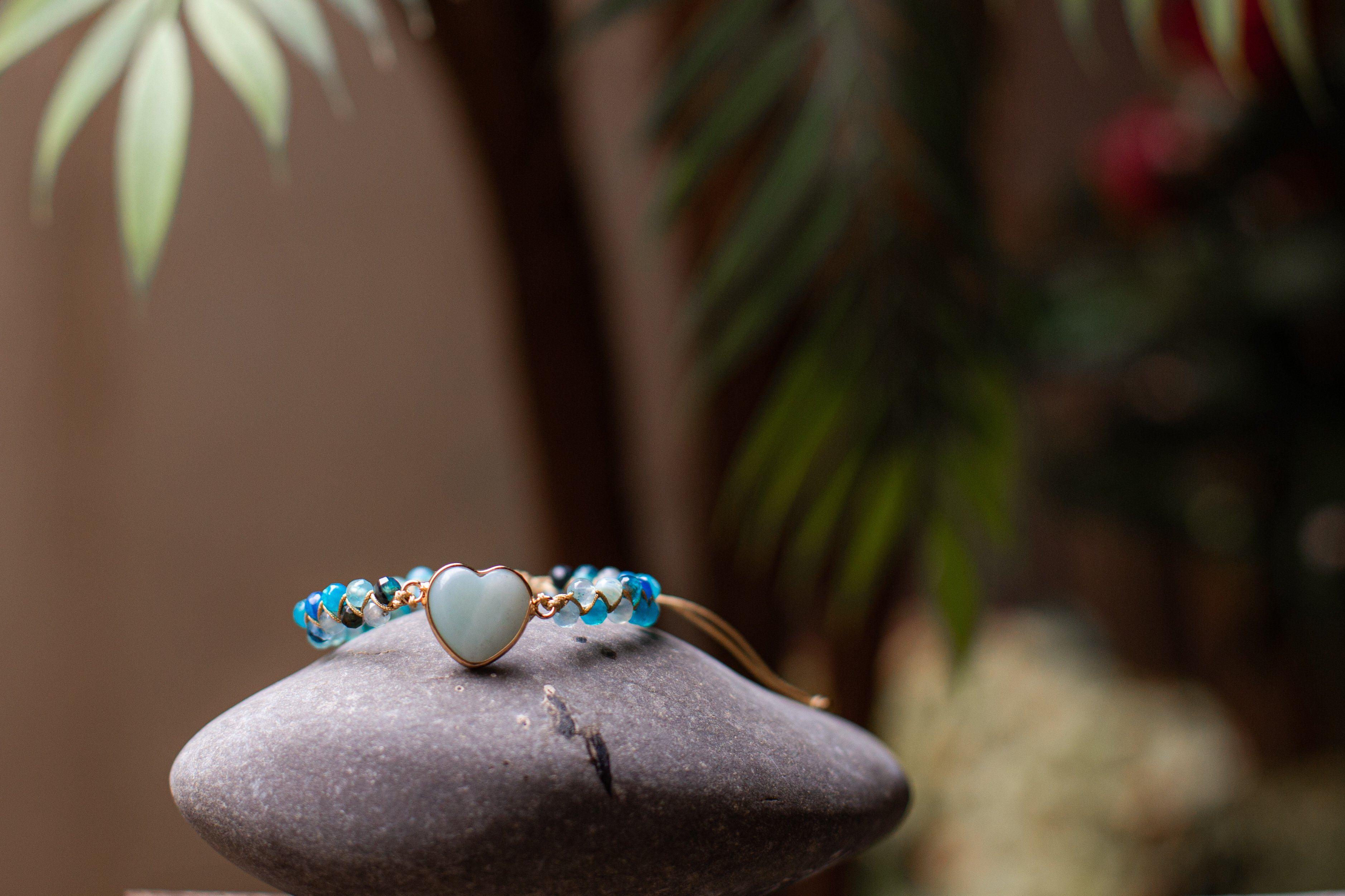 Braccialetto "Protezione d'Amore" in Amazzonite