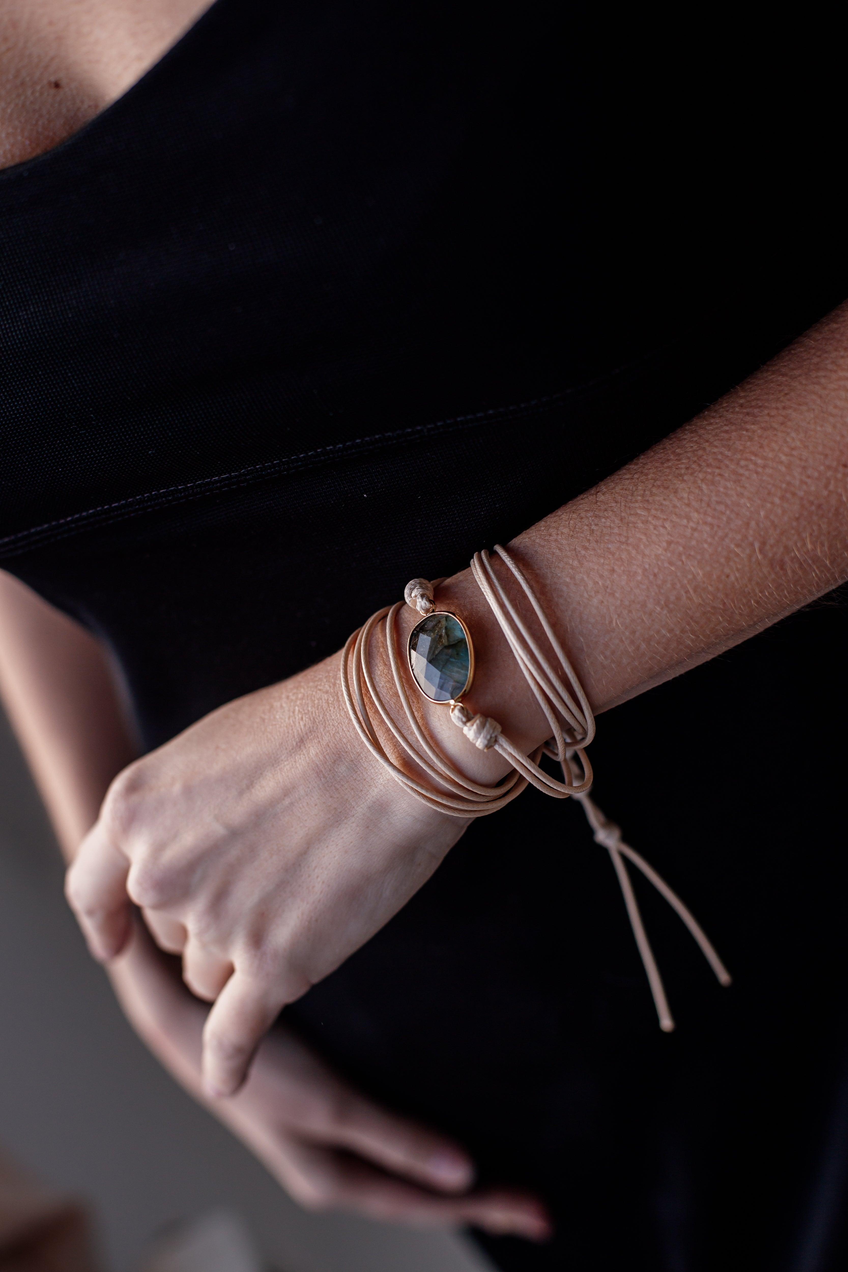 Braccialetto "Incanto Bohemien" in Labradorite