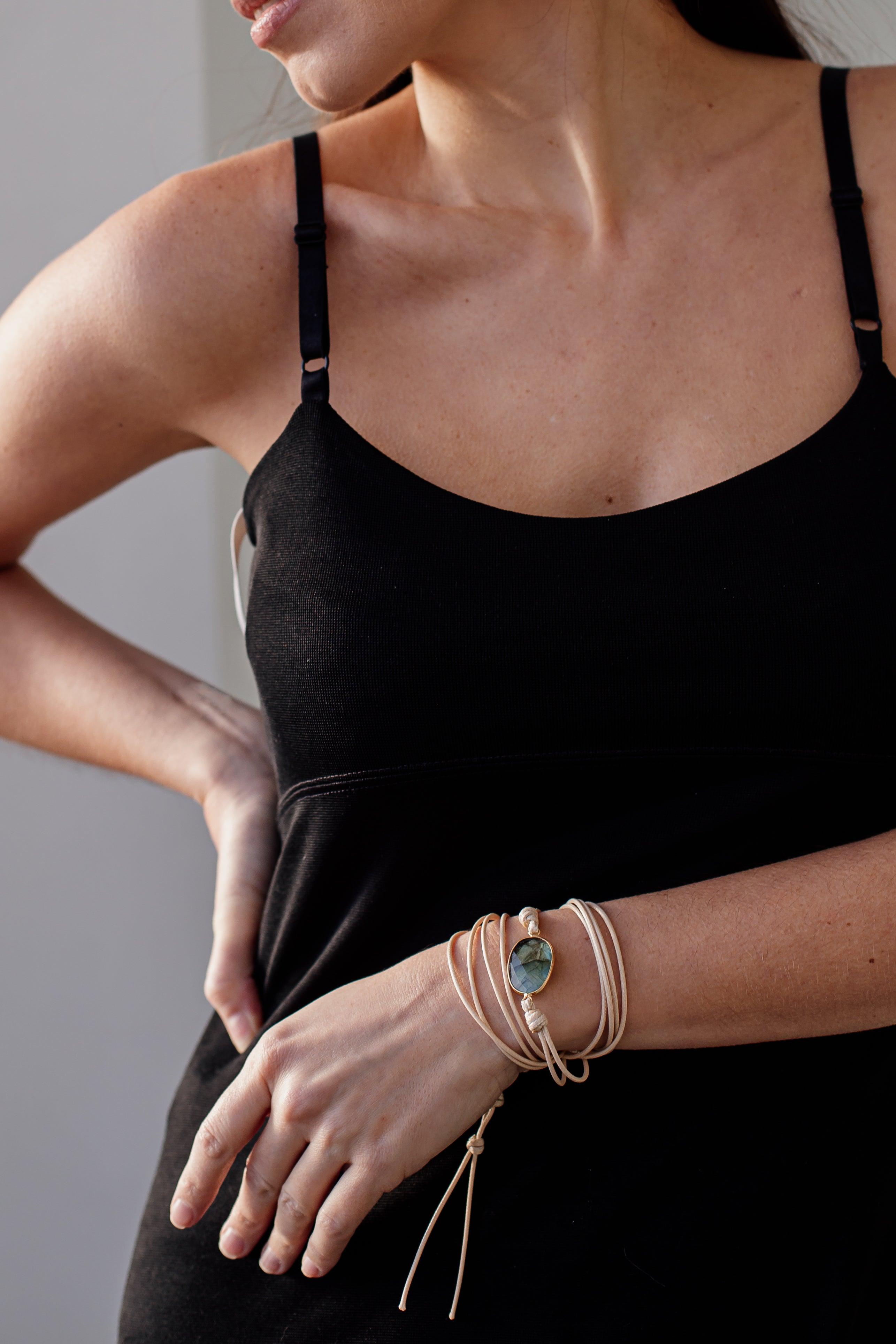 Braccialetto "Incanto Bohemien" in Labradorite