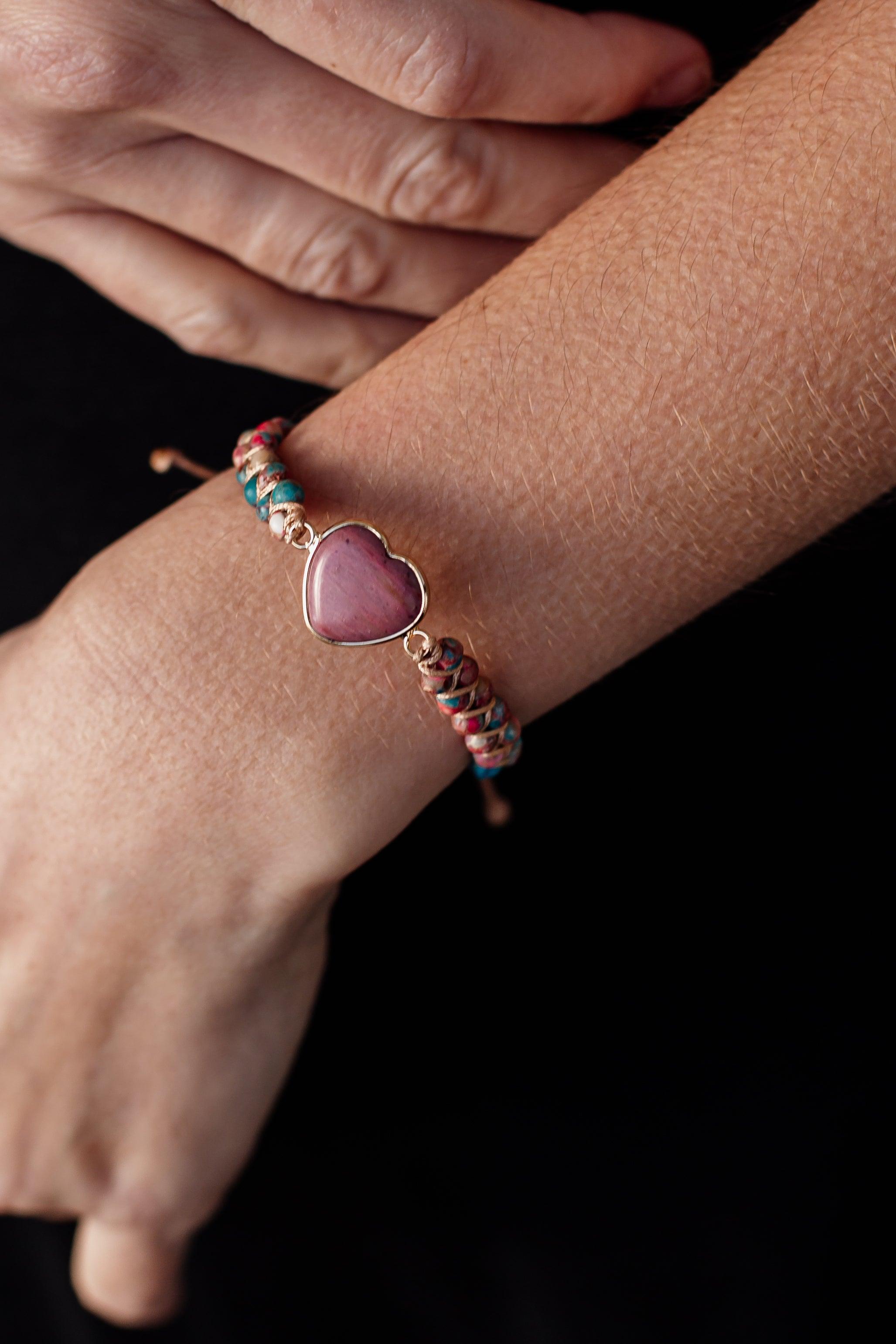 Braccialetto "Risveglio Spirituale" in Diaspro Rosso