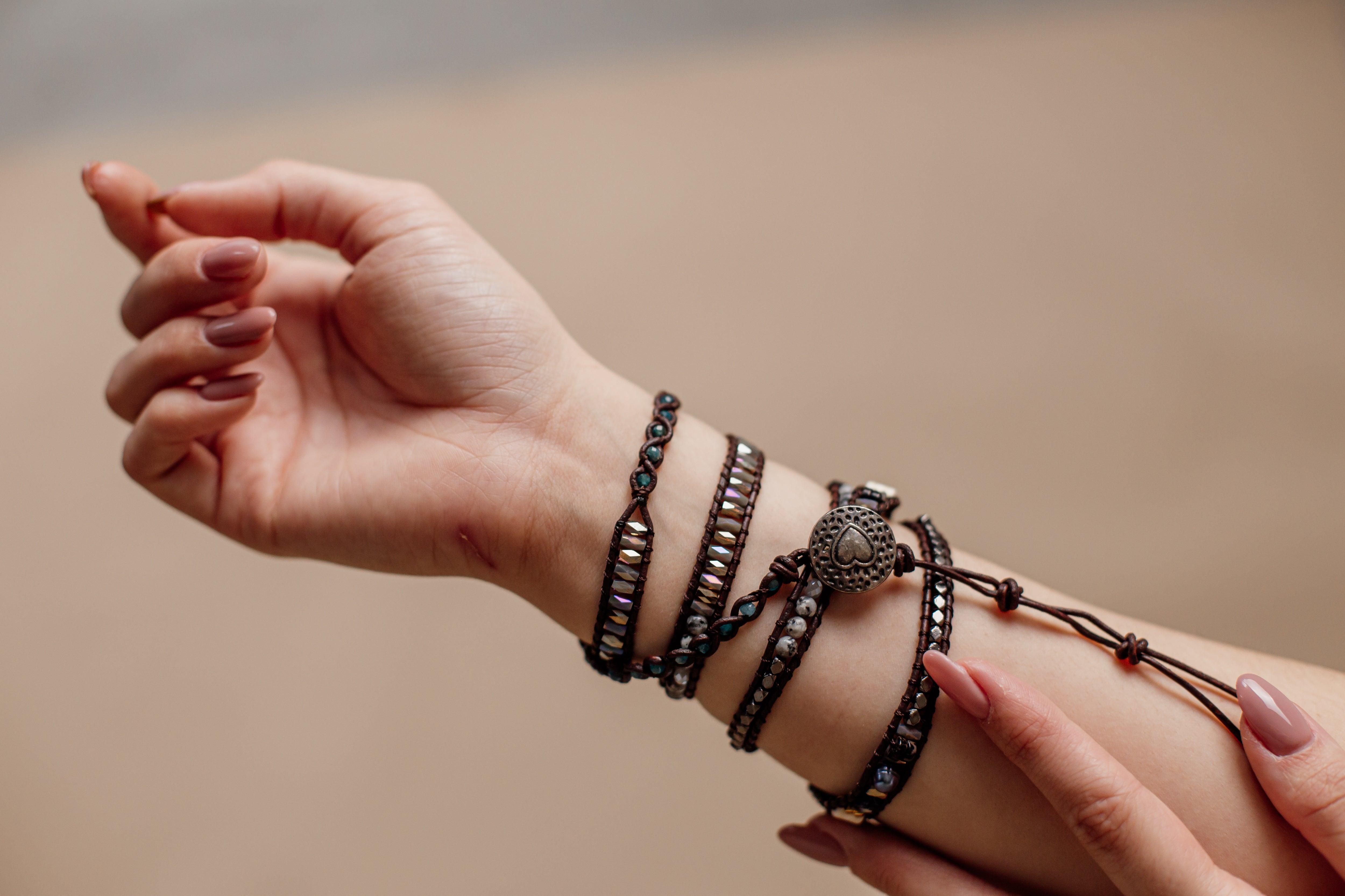 Braccialetto "Zebra Mistica" con Diaspro dalle Virtù Curative