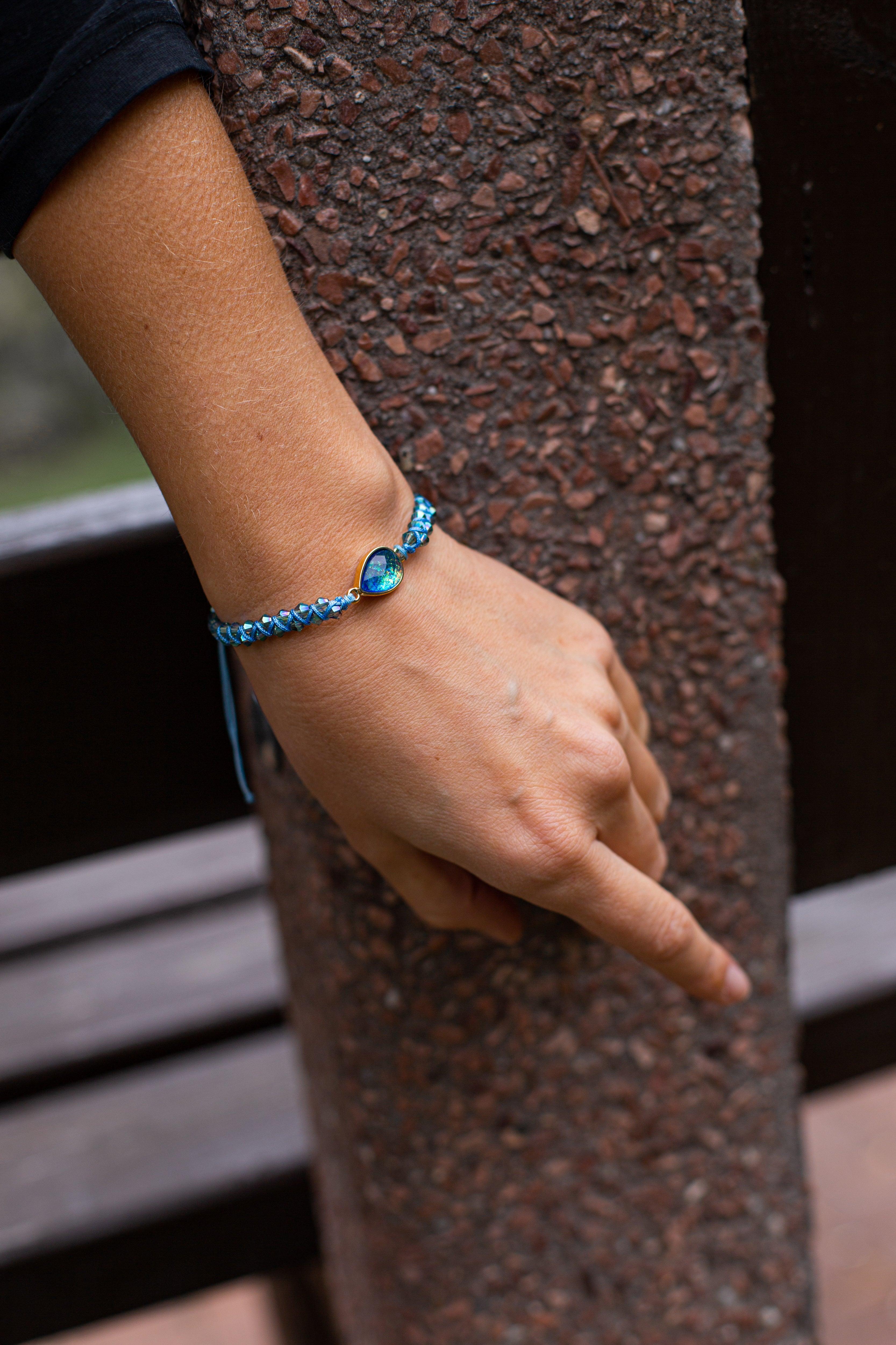 Braccialetto "Goccia di Luce" con Opale