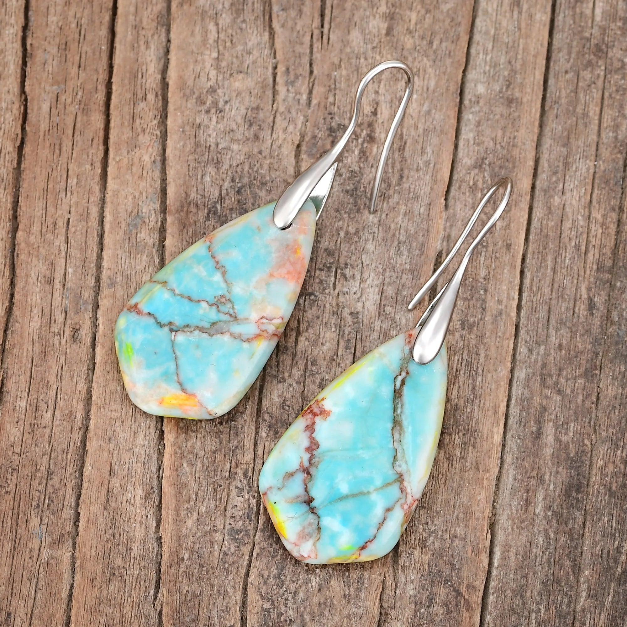 Orecchini di Pietre Naturali "Splendore Dorato"