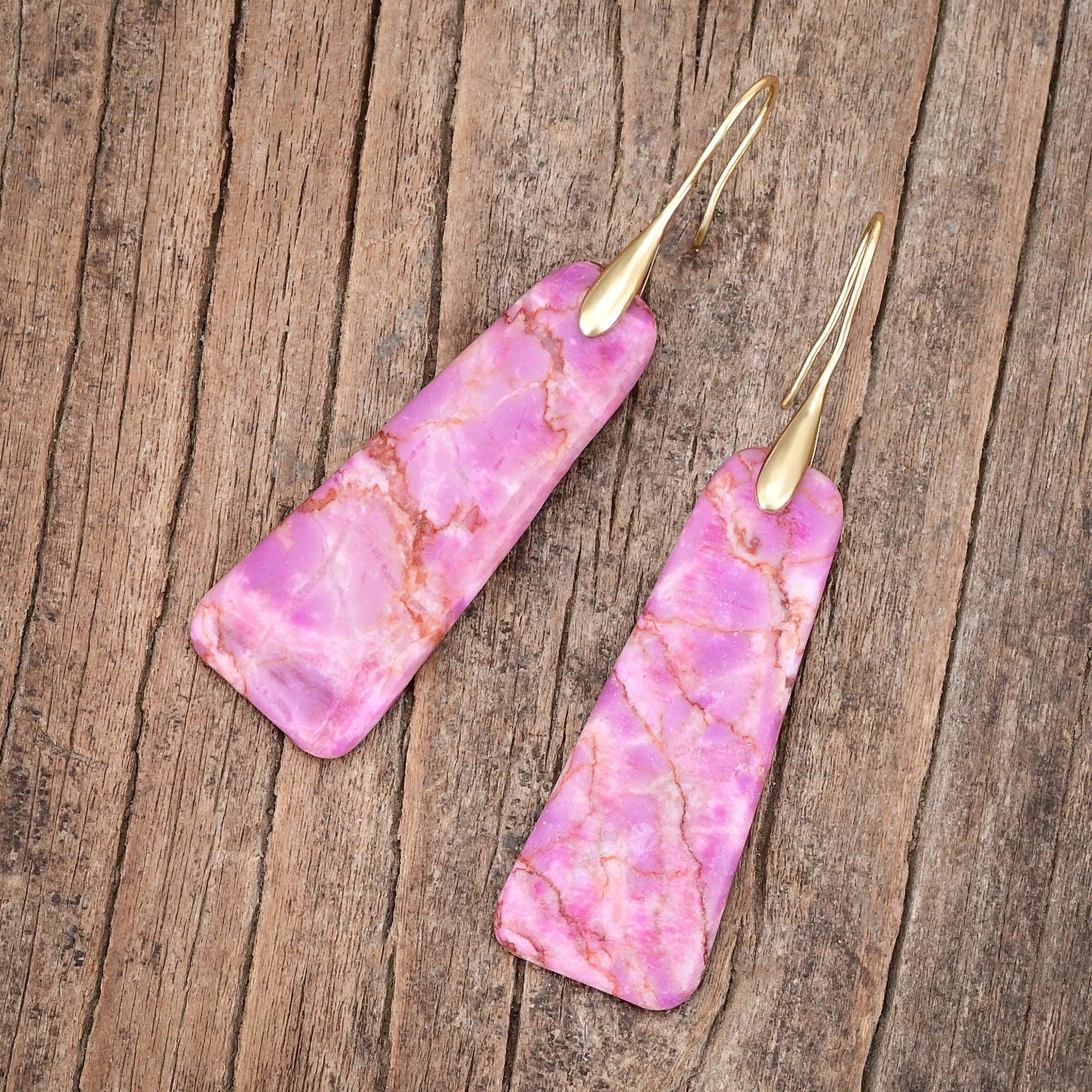 Orecchini in Diaspro Imperiale “Pietra di Tranquillità”