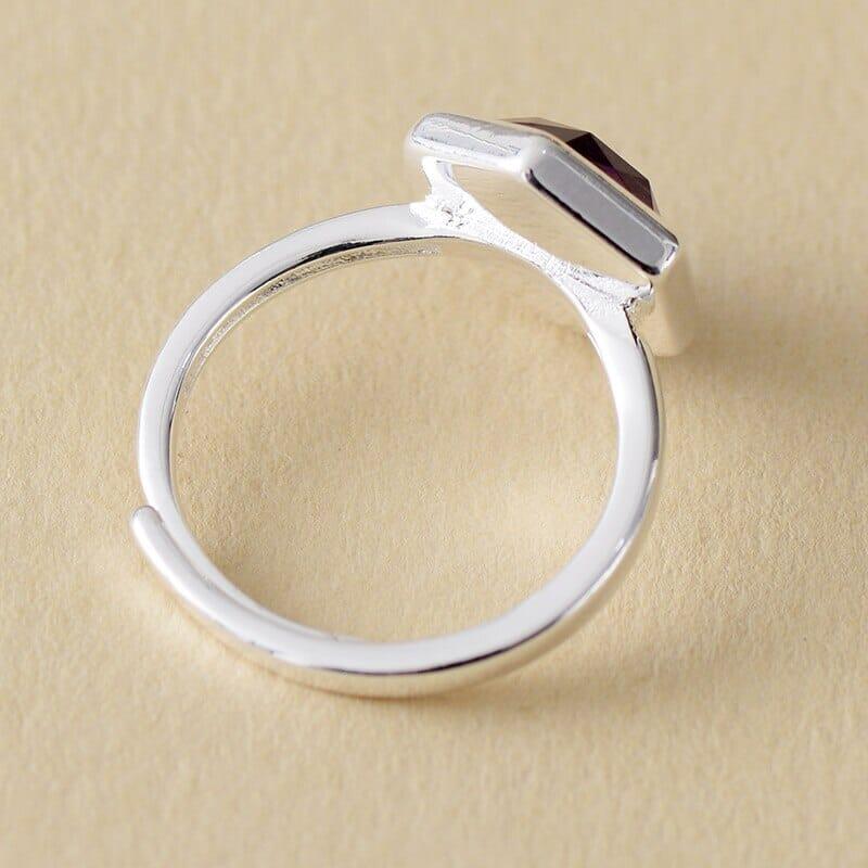 Anello "Serenità Cristallina" in Apatite o Ametista