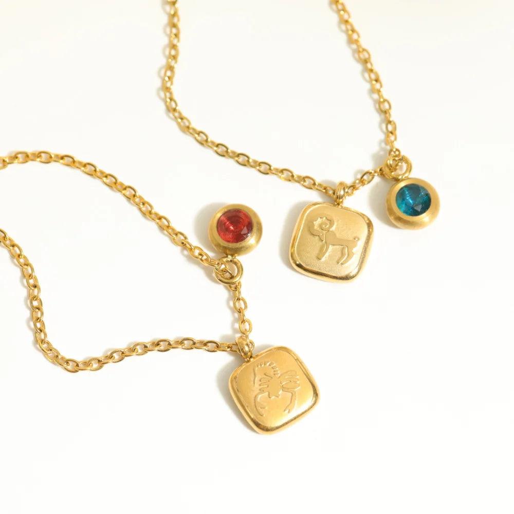 Collana Dorata Naturale "Connessione Cosmica"