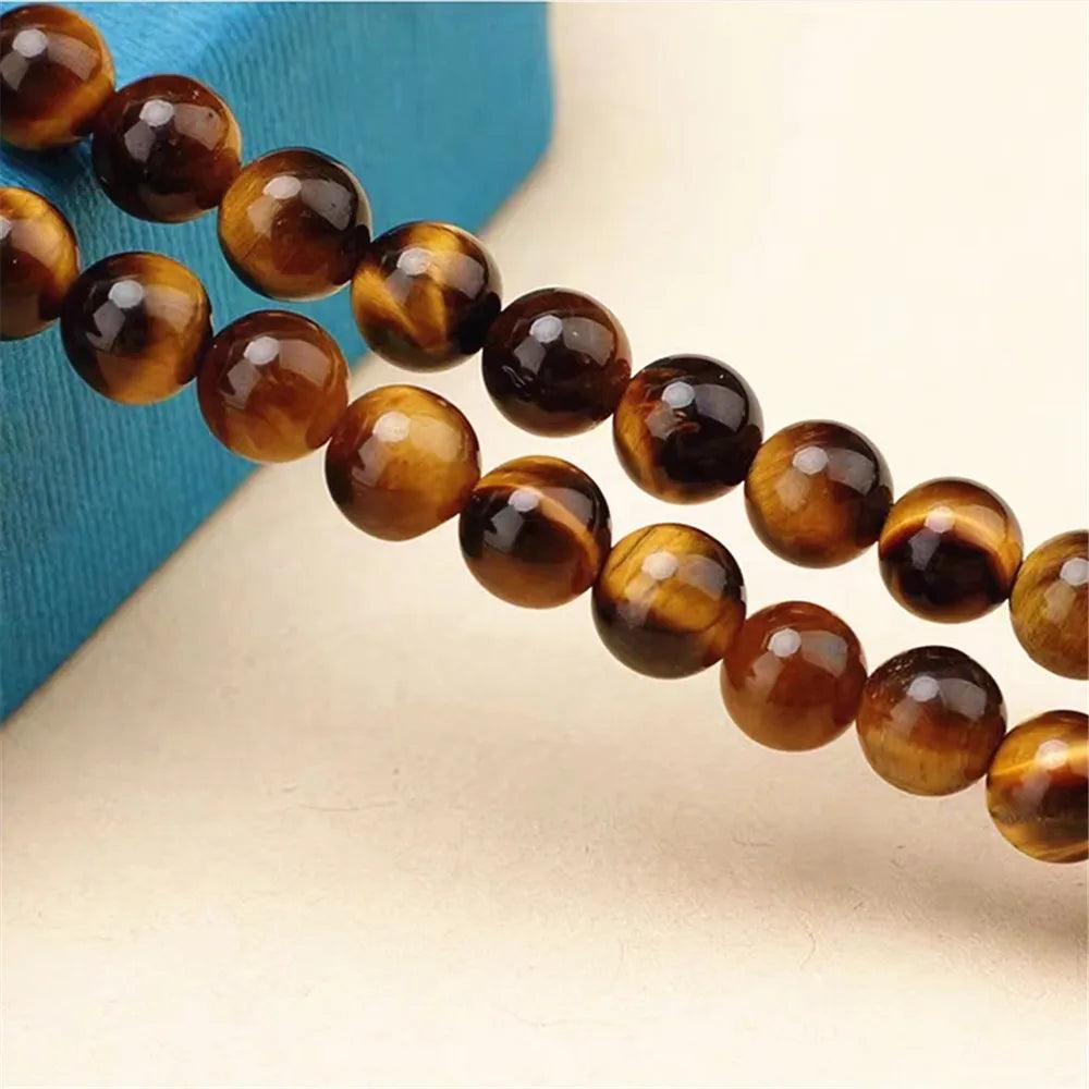 Collana con Occhio di Tigre "Calore del Tramonto"