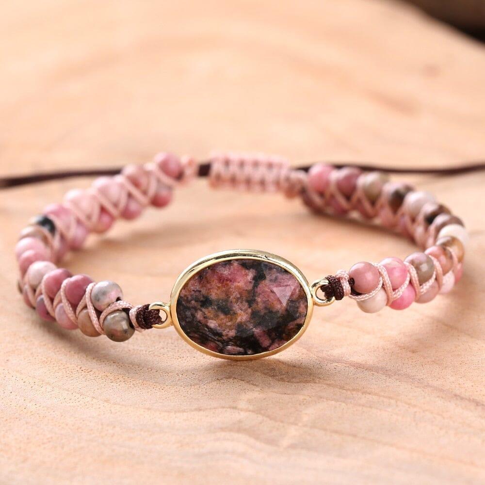 Bracciale "Intreccio del Cuore" Rosa