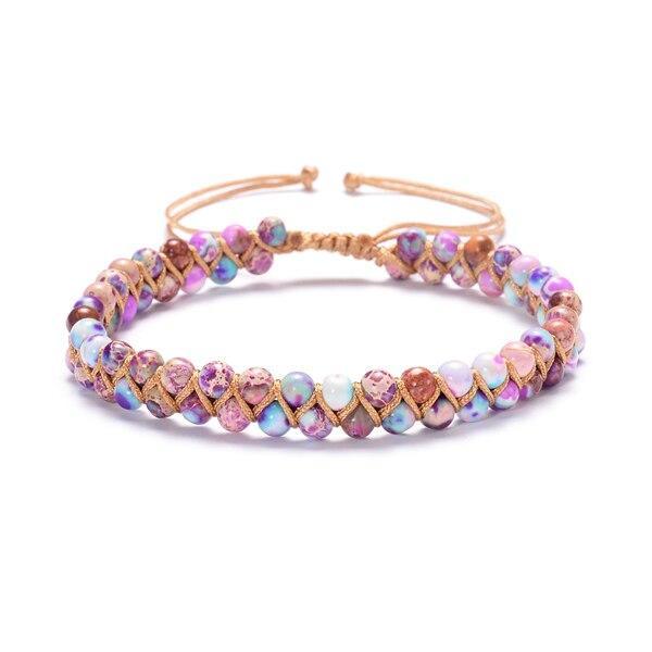 Braccialetto "Fiori di Ciliegio" con Gemme Preziose